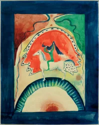 Projekt okładki Almanachu Der Blaue Reiter